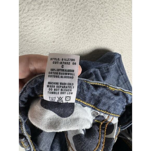 Lucky Brand Jeans Womens 8/28 28x33 Blue Easy Rider Dungarees Made in USA Denim - Picture 11 of 15